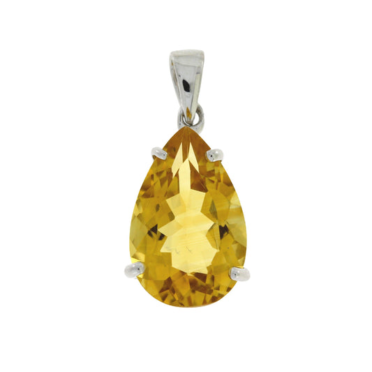 3.80ct Citrine Fashion Pendants Sterling Silver