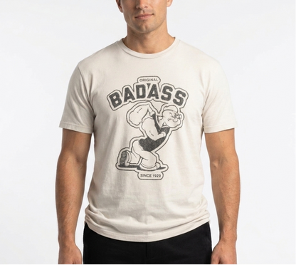 BADASS Organic Tee (Sand or Mineral Grey)