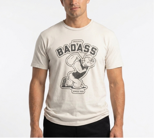 BADASS Organic Tee (Sand or Mineral Grey)