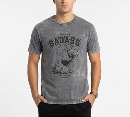 BADASS Organic Tee (Sand or Mineral Grey)