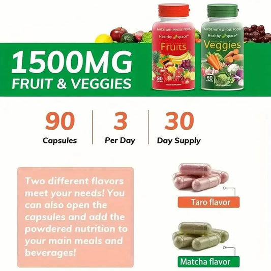 2-Pack: Balance Of Nature Fruit & Vegetables Food Supplement