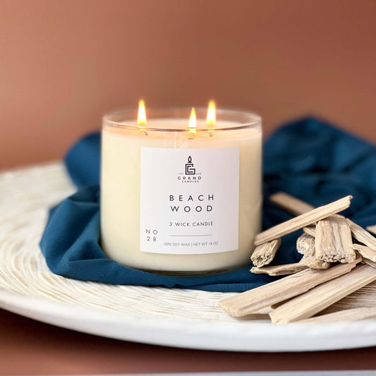 Beachwood + Sea Salt Candle