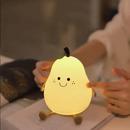 Bedroom Sleeping Bedside Tap Light LED Pear Shape Night Light Otarealm