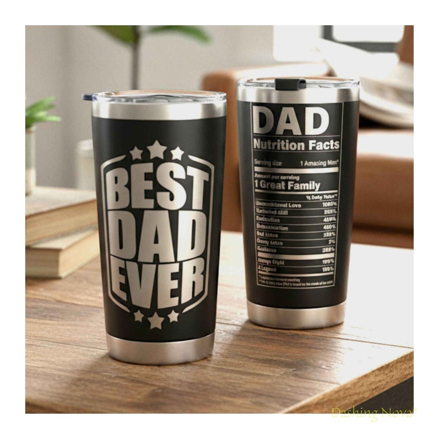 Best Dad Ever Tumbler 20oz Stainless Steel Father's Day Gift