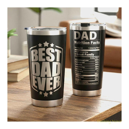 Best Dad Ever Tumbler 20oz Stainless Steel Father's Day Gift
