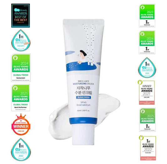 ROUNDLAB Birch Juice Moisturizing Sunscreen UVLock SPF 45+ Broad Spectrum (50ml) Otarealm