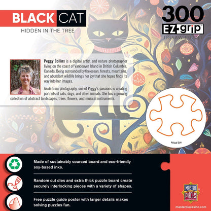 Black Cats - Hidden in the Tree 300 Piece EZ Grip Jigsaw Puzzle by Masterpieces Puzzles