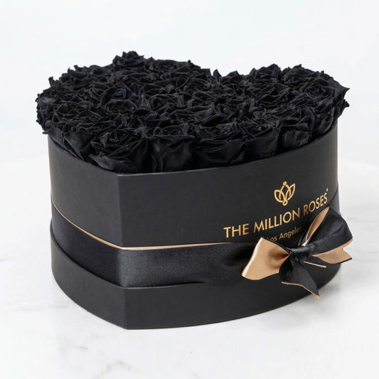Heart Black Box | Black Roses