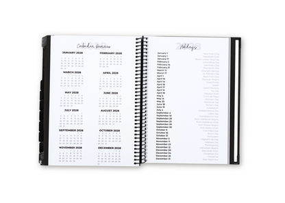 2027 Velvet Floral Weekly Planner