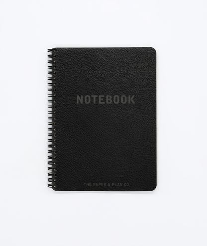 Black Leather Look Notebook