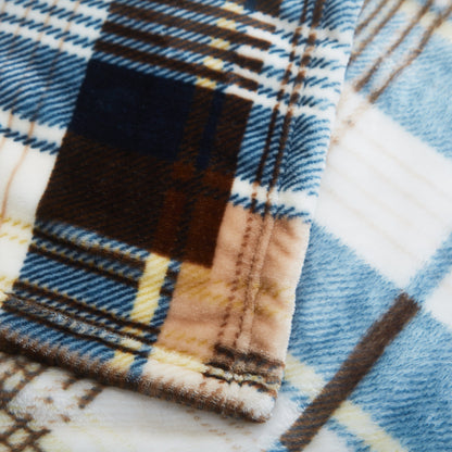 Tache Super Soft Winter Cabin Flannel Throw Blanket