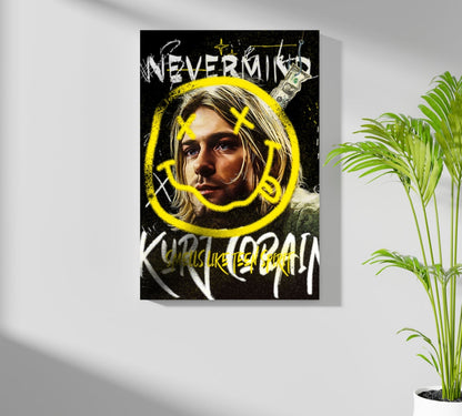 Grunge Rock Icon Aluminum Print