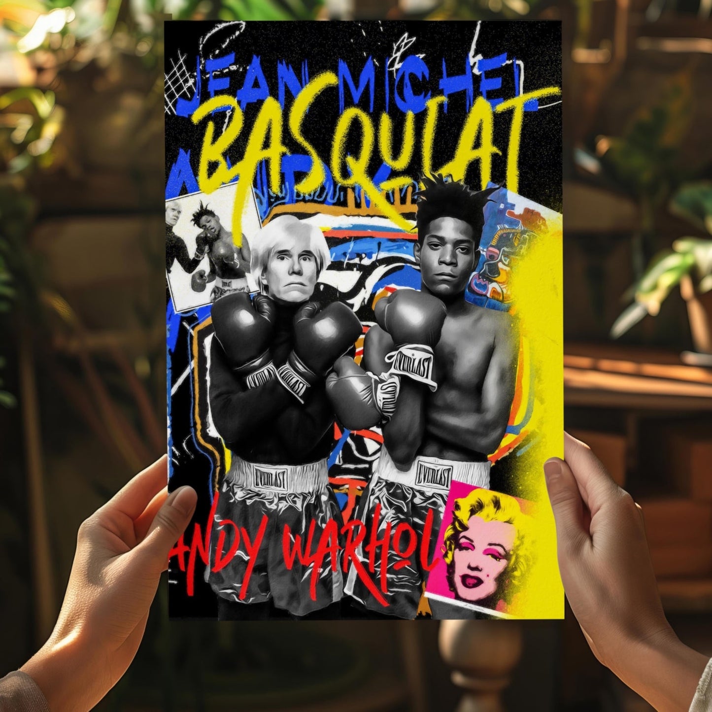 Graffiti Boxers Pop Art Aluminum Print