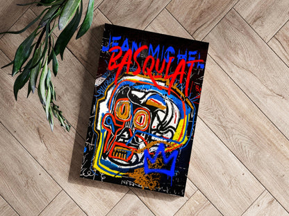 Colorful Graffiti Skull Aluminum Print