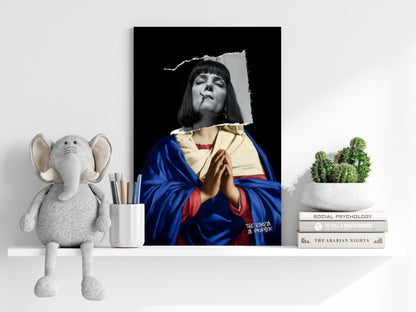 The Virgin Prayer Aluminum Print