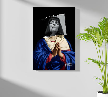 The Virgin Prayer Aluminum Print