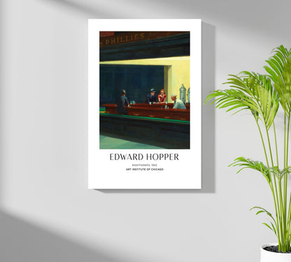 Late Night Diner Counter Aluminum Print