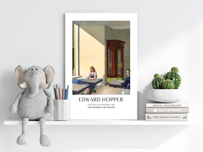 Sunlit Cafeteria Window Aluminum Print