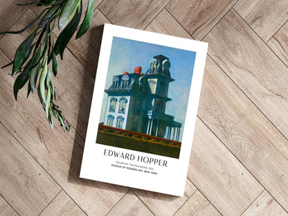 Victorian House by Railroad Aluminum Print