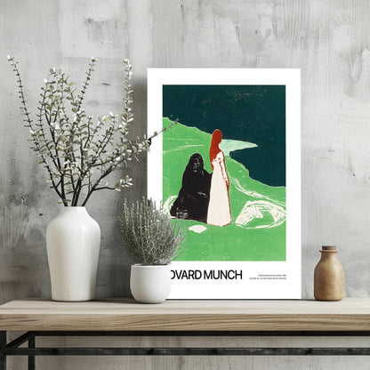 Munch Green Shore Two Women Aluminum Print