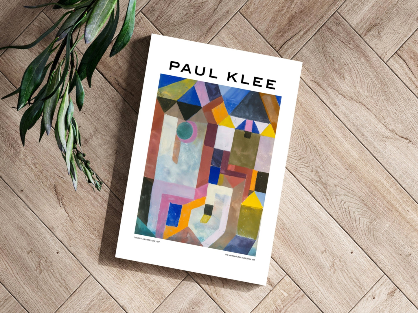 Klee Colorful Geometric Rooftop Abstract Aluminum Print