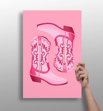 Pinky Boots Aluminum Print