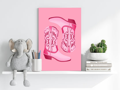 Pinky Boots Aluminum Print