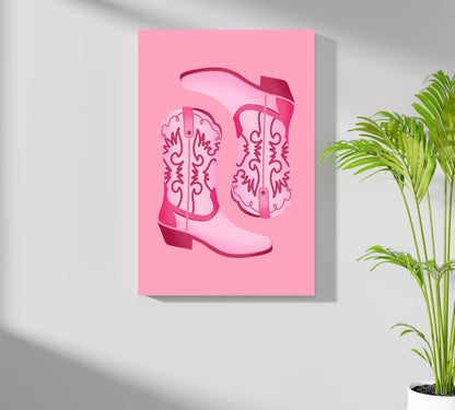 Pinky Boots Aluminum Print