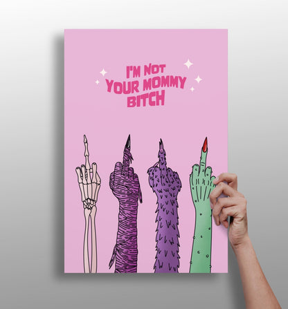 I am not your Mummy Aluminum Print