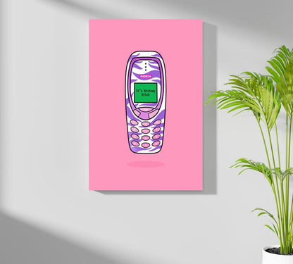 Retro Cell Phone Aluminum Print