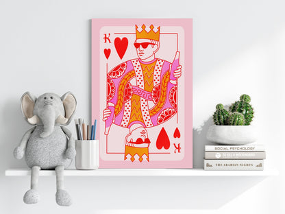 Heart King Aluminum Print