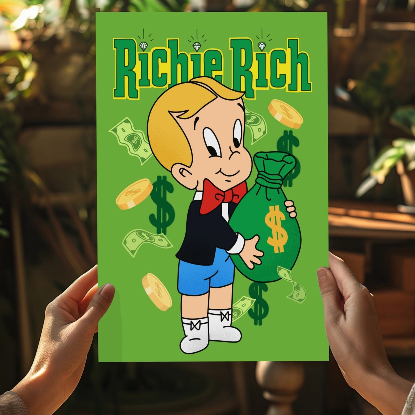Wealthy Little Heir Aluminum Print
