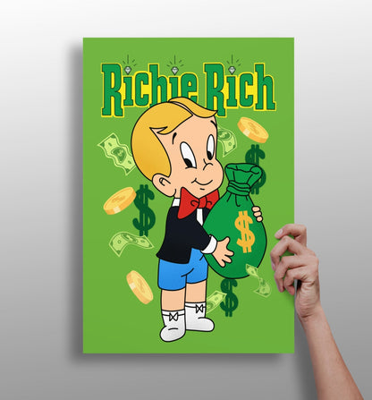Wealthy Little Heir Aluminum Print