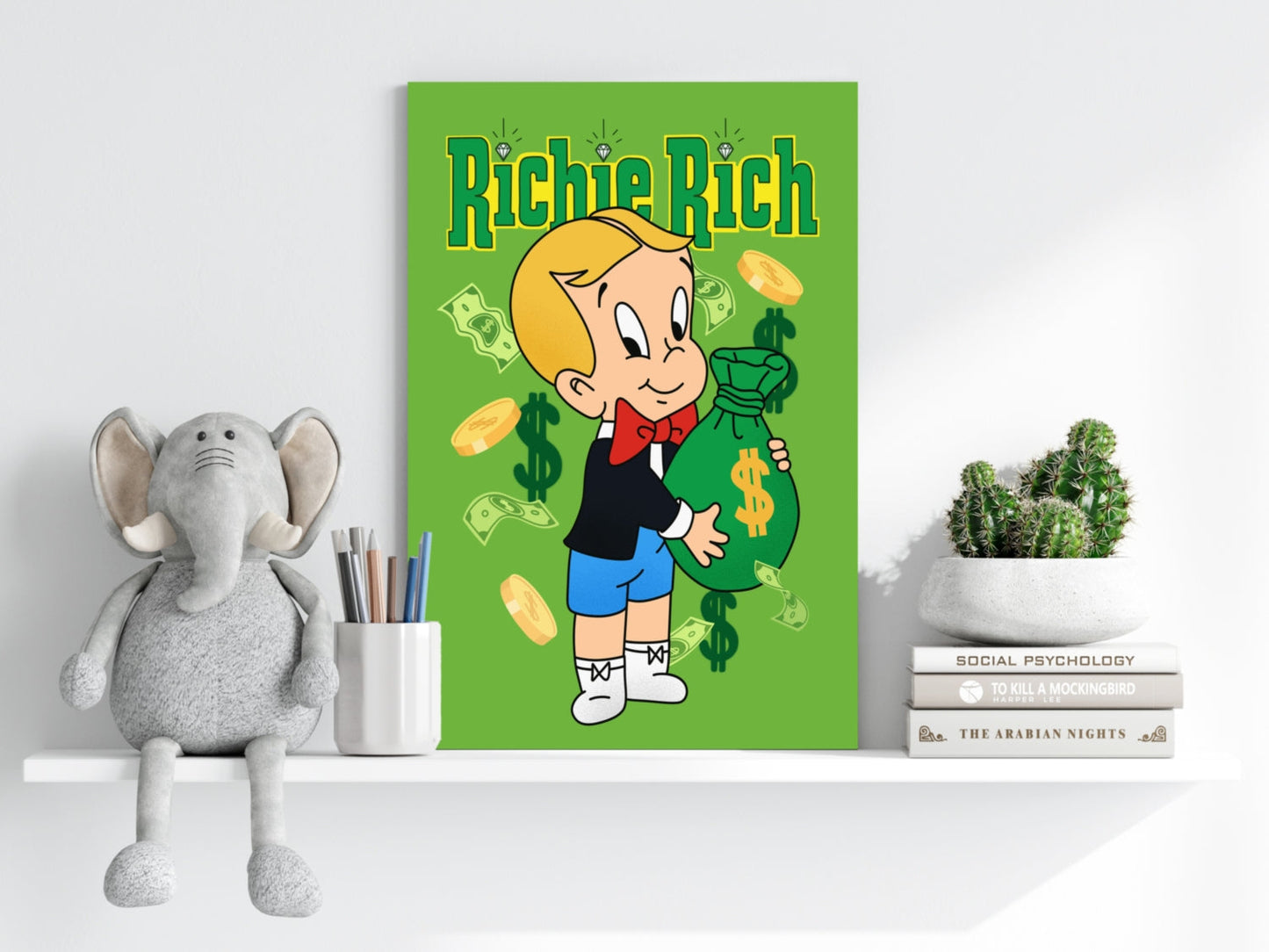 Wealthy Little Heir Aluminum Print