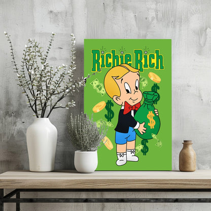 Wealthy Little Heir Aluminum Print