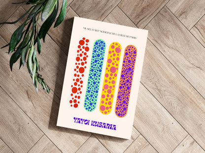 Four Colorful Polka Dot Bars Aluminum Print