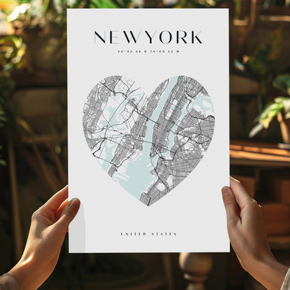 New York V1 Aluminum Print