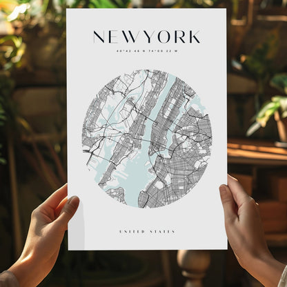 New York V2 Aluminum Print