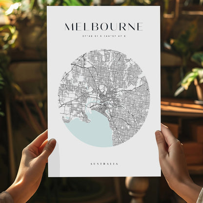 Melbourne V2 Aluminum Print
