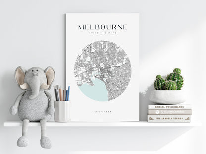 Melbourne V2 Aluminum Print