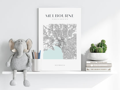 Melbourne V3 Aluminum Print