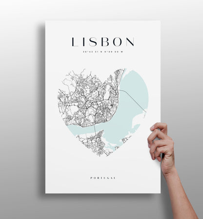 Lisbon V1 Aluminum Print