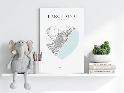 Barcelona V1 Aluminum Print