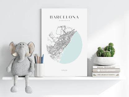 Barcelona V2 Aluminum Print