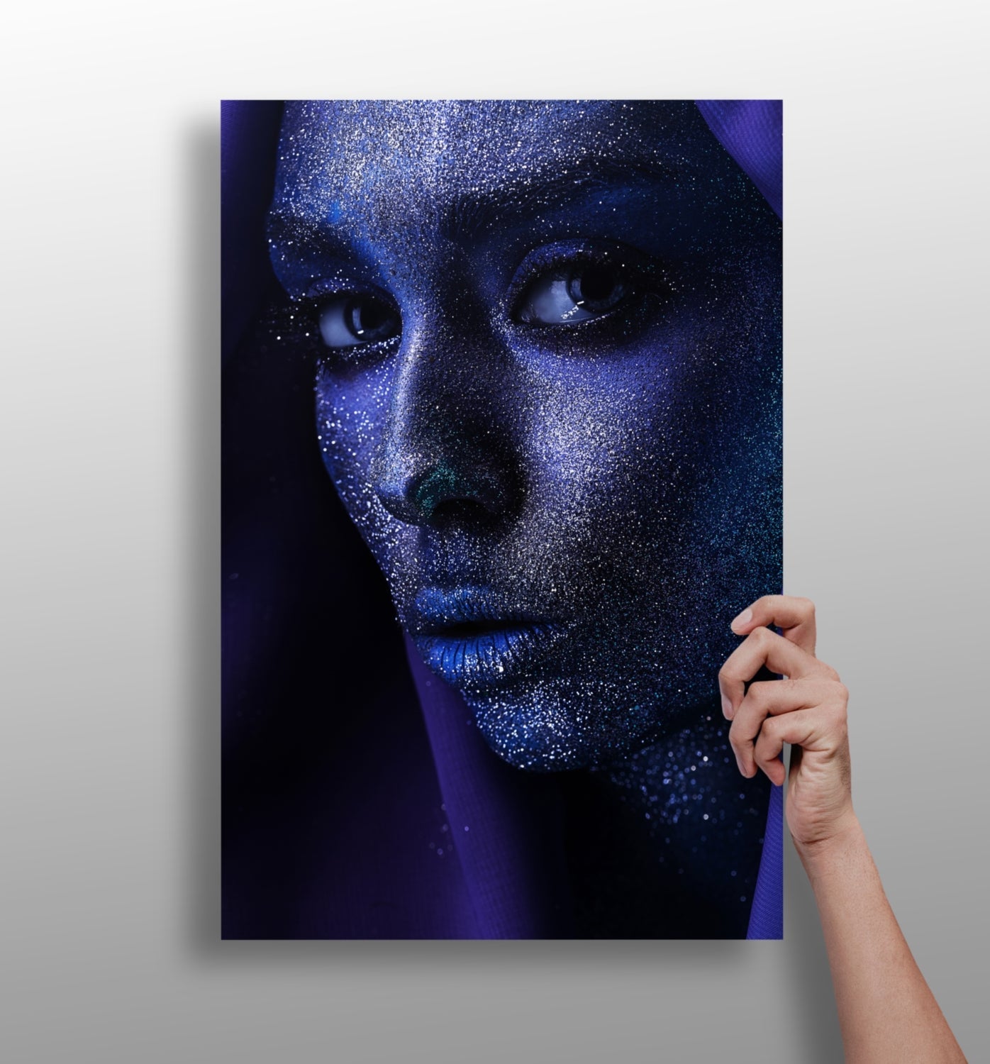 Indigo Stardust Woman Aluminum Print
