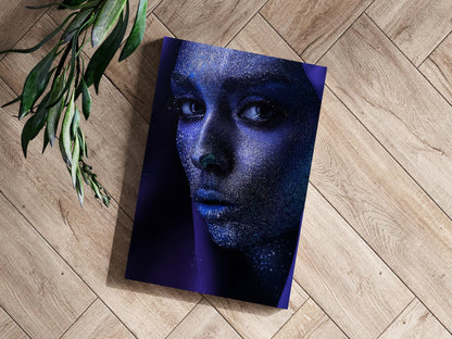 Indigo Stardust Woman Aluminum Print
