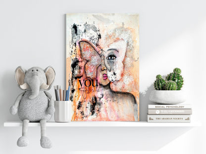 Love Butterfly Aluminum Print