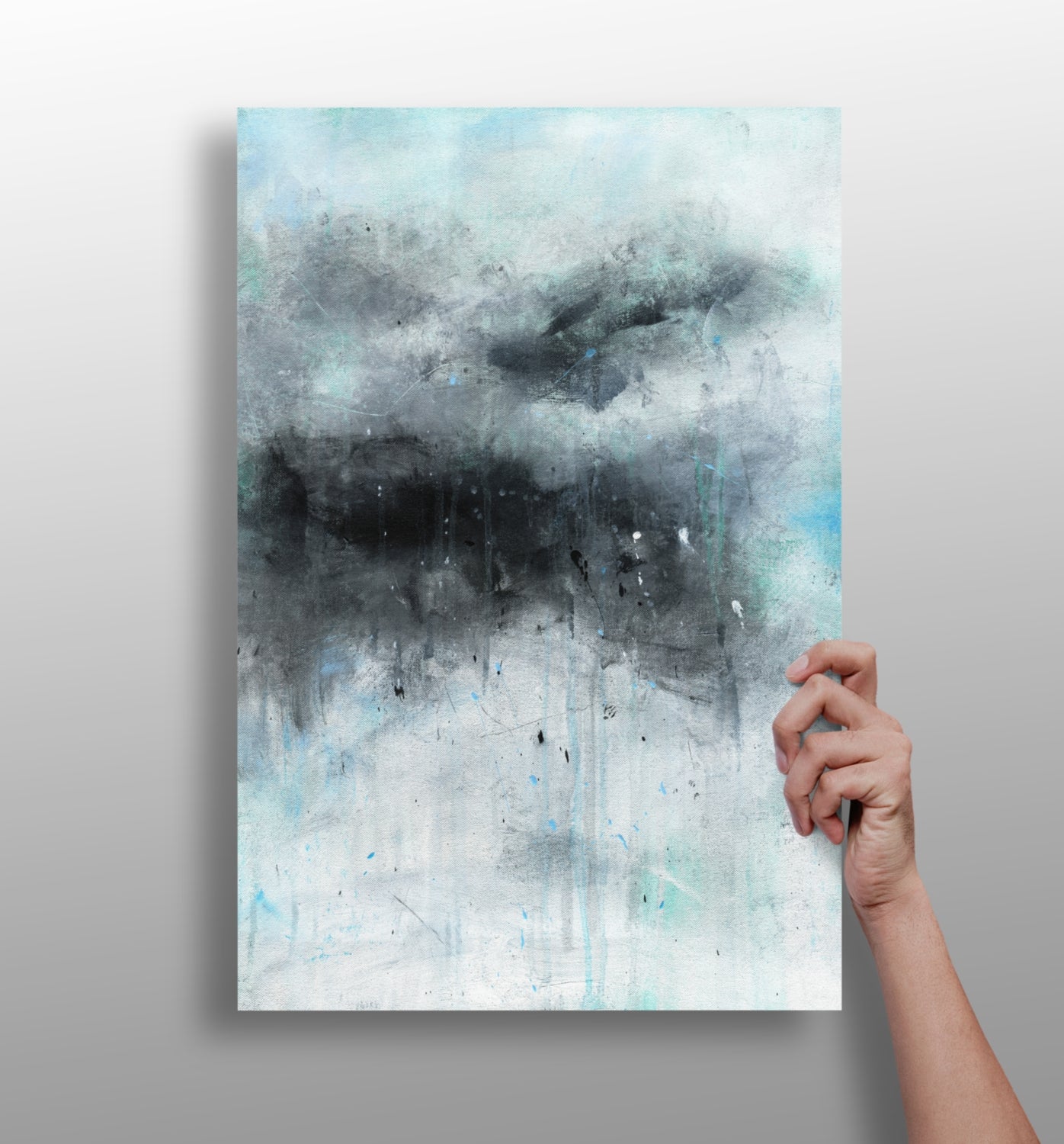 Stormy Gray Cloud Aluminum Print