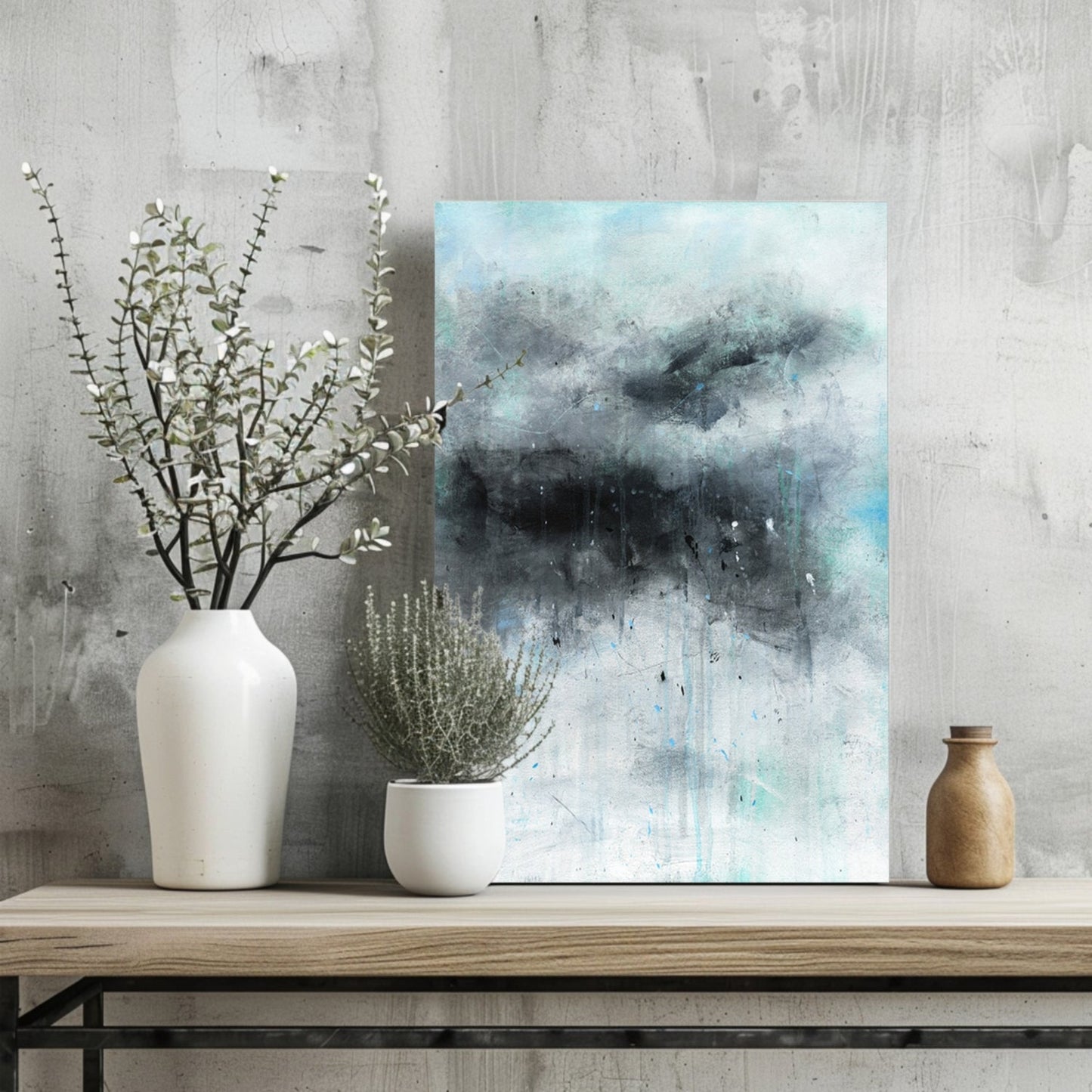 Stormy Gray Cloud Aluminum Print