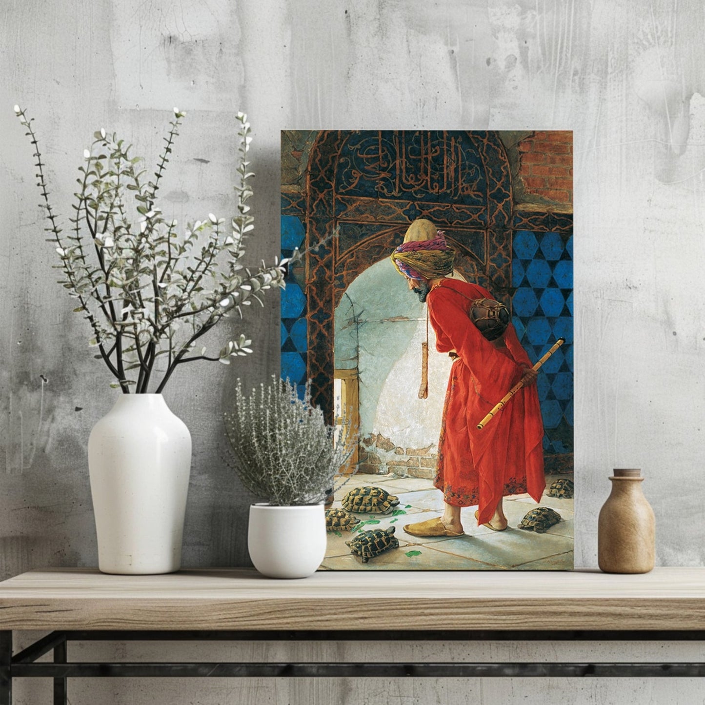 Red Robe Tortoise Trainer Classic Aluminum Print